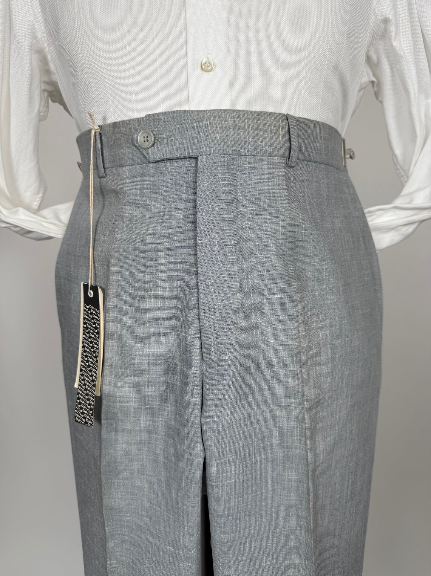 Pantaloni misto lino-ramia anni '80 (NOS) - tg. 48