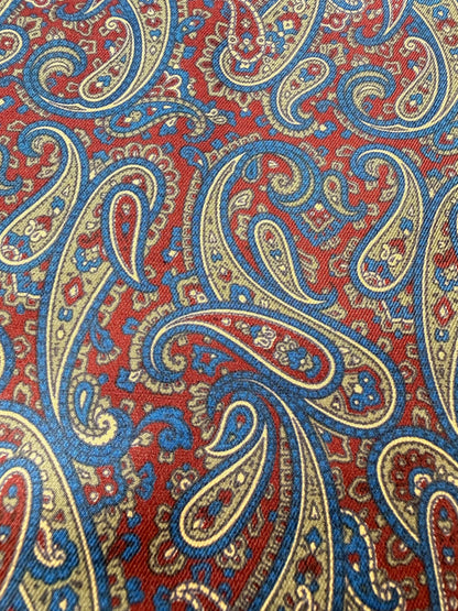 Ascot paisley rosso e blu