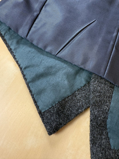 Panciotto sartoriale in tweed grigio antracite