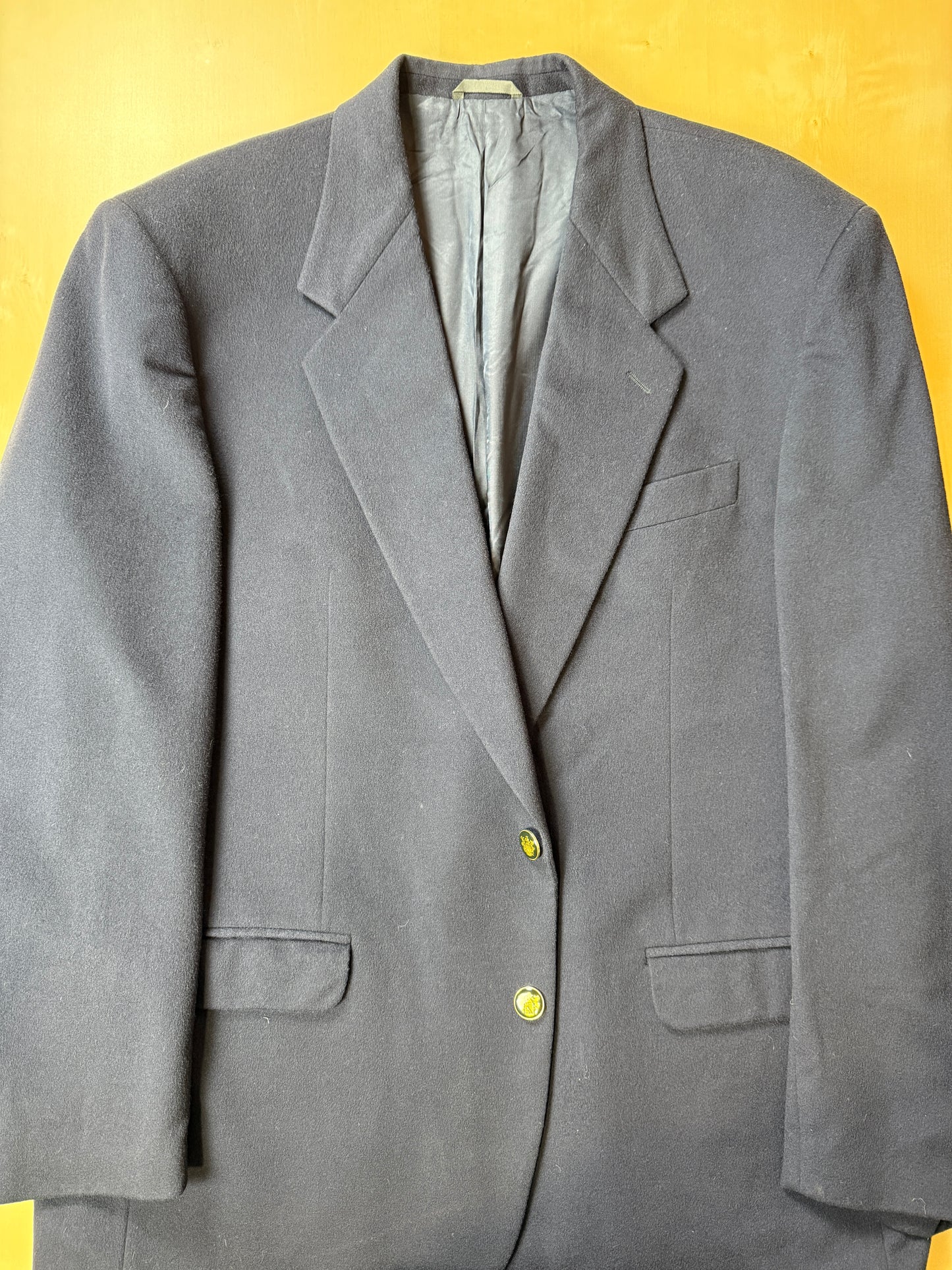 Blazer navy anni ‘80 in panno di lana - tg. 56