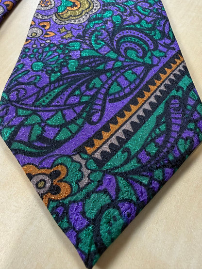 Cravatta Missoni vintage viola jacquard