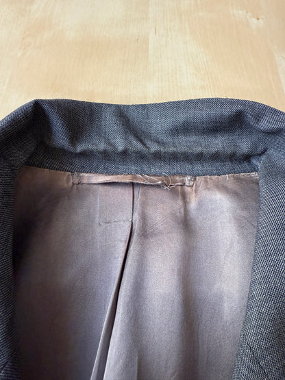 Giacca doppiopetto sartoriale anni '90 in grisaglia - tg. 56