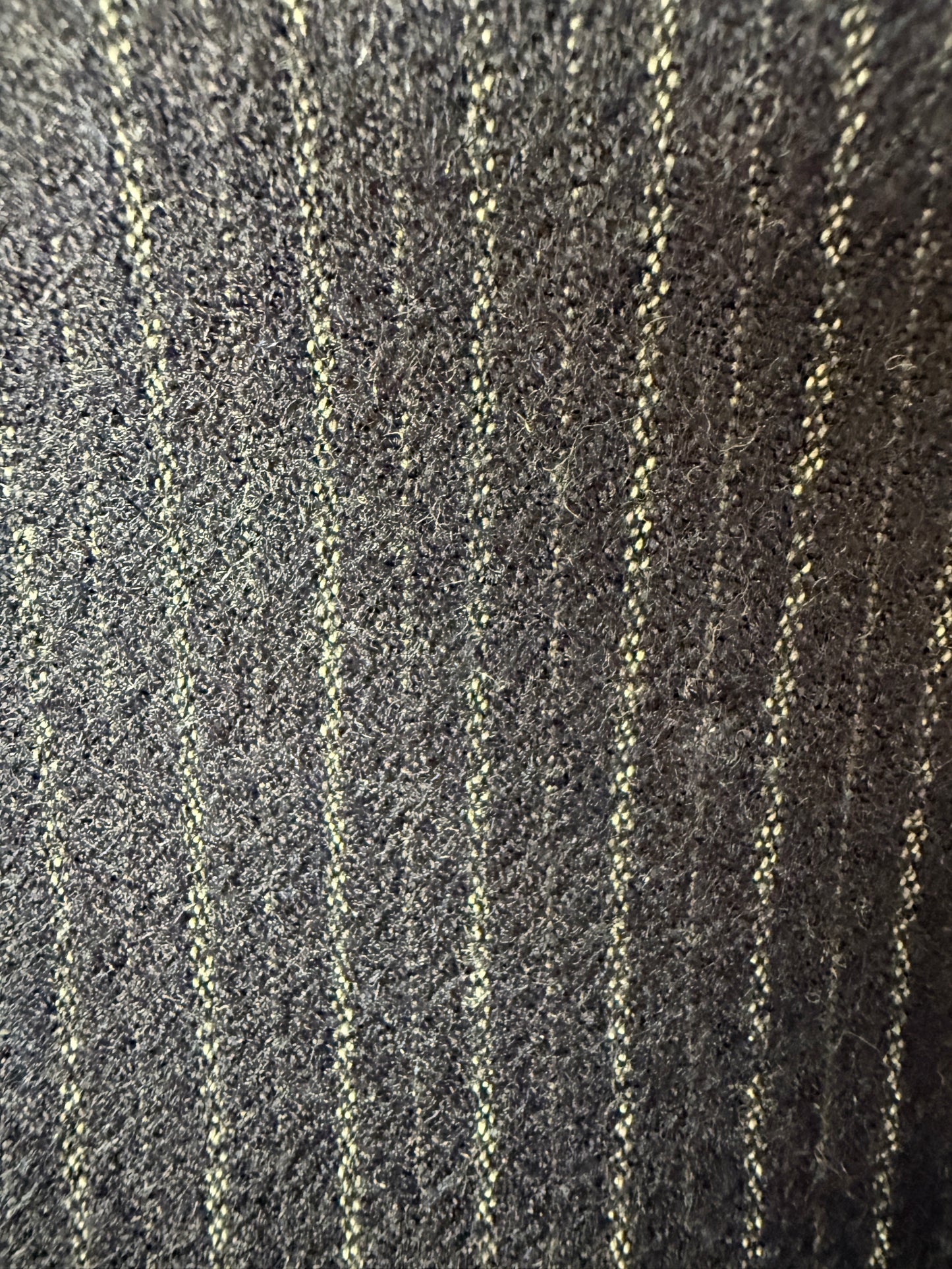 Completo Marzotto anni ‘70/‘80 in flanella blu gessato (NOS) - tg. 44