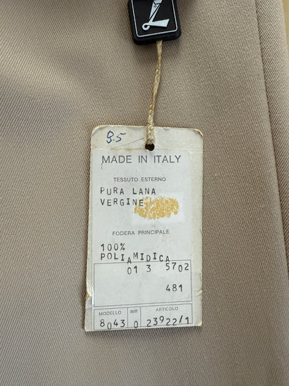 Pantaloni anni ‘80 twill pettinato beige (NOS) - tg. 44