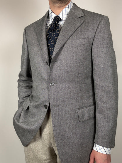 Giacca Pierre Cardin anni ‘90 spigato grigio - tg. 50