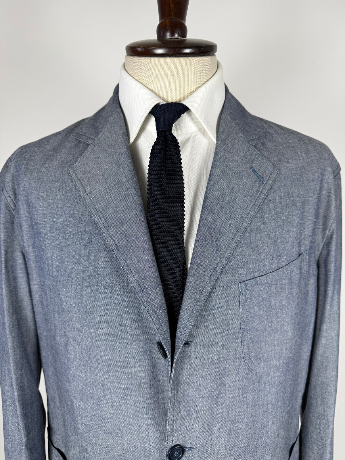 Giacca estiva De Paz in cotone chambray - tg. 58