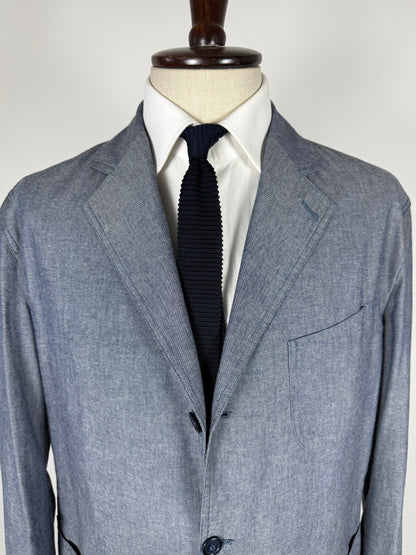 Giacca estiva De Paz in cotone chambray - tg. 58