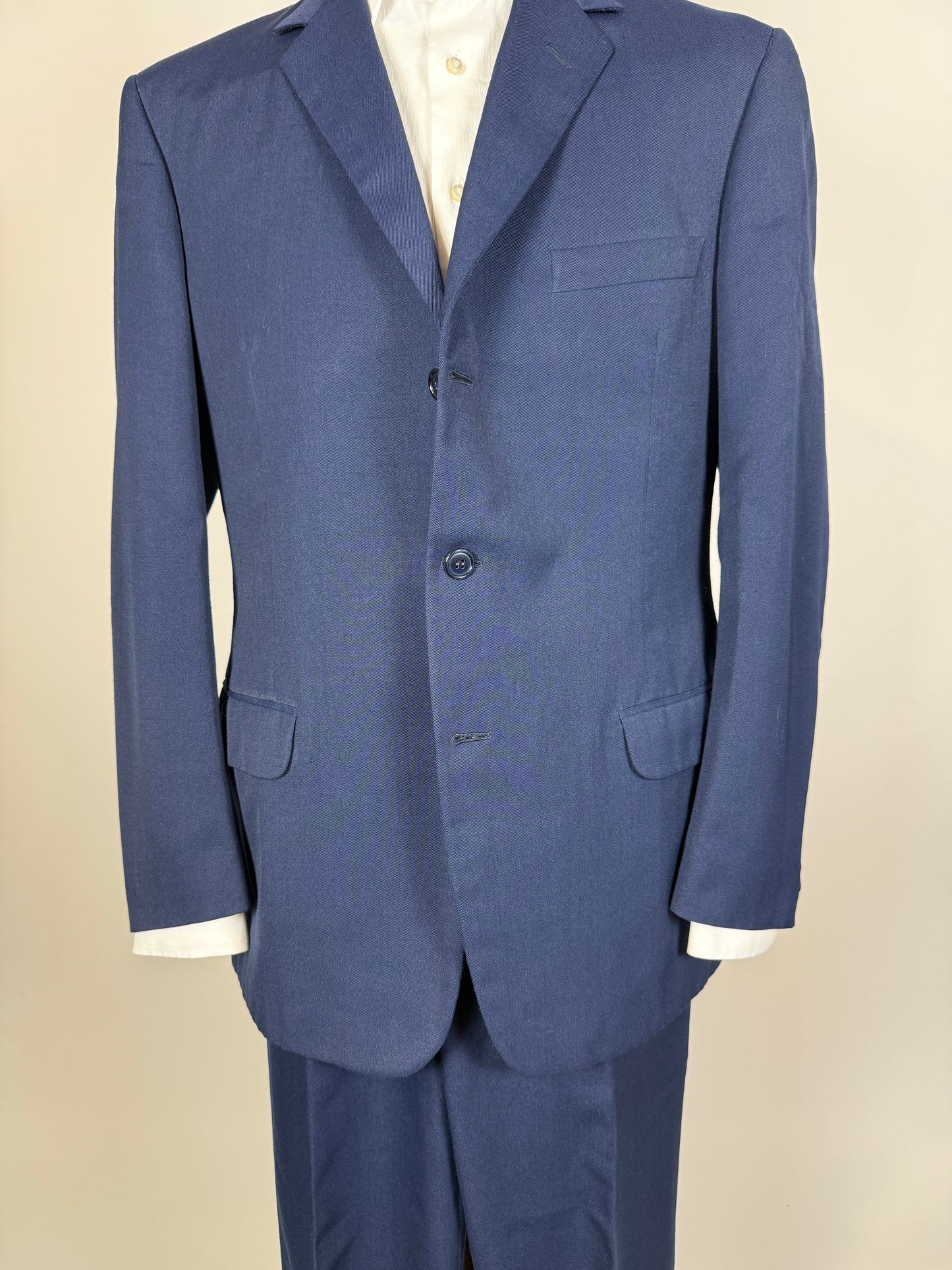 Completo anni ‘60 twill pettinato blu - tg. 48/50