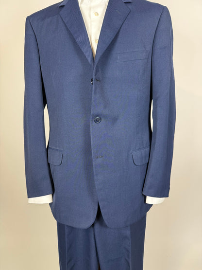 Completo anni ‘60 twill pettinato blu - tg. 48/50