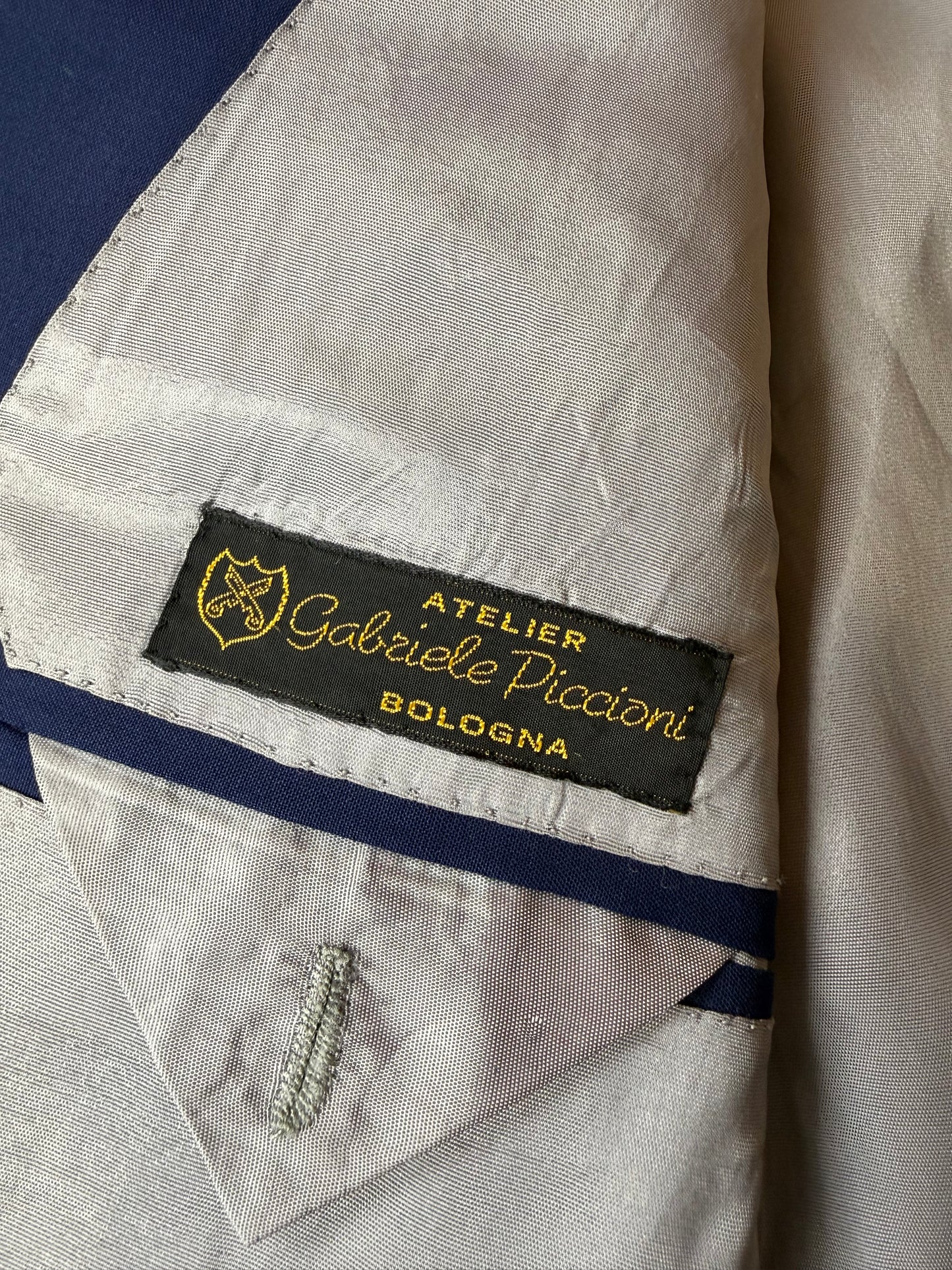 Giacca sartoriale in fresco lana blu - tg. 50/52