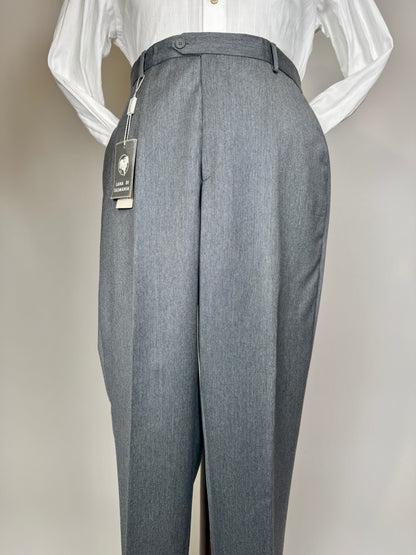 Pantaloni anni ‘90 flanella pettinata grigio chiaro (NOS) - tg. 52/54