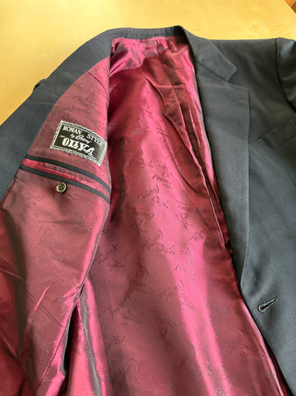 Giacca/blazer Brioni anni ‘80 in twill blu - tg. 48/50