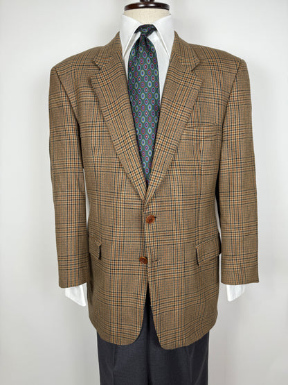 Giacca Yves Saint Laurent anni '80/'90 principe di Galles senape - tg. 54