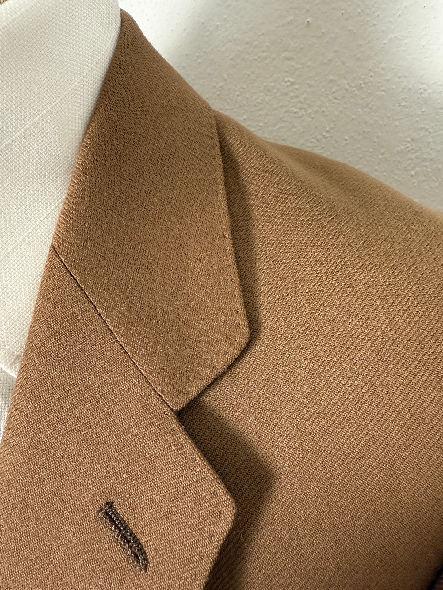 Completo 3 pezzi Marzotto anni ‘70/'80 color cammello (NOS) - tg. 42