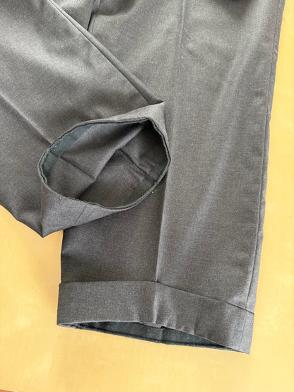 Completo sartoriale flanella pettinata grigio antracite - tg. 52/54, drop basso