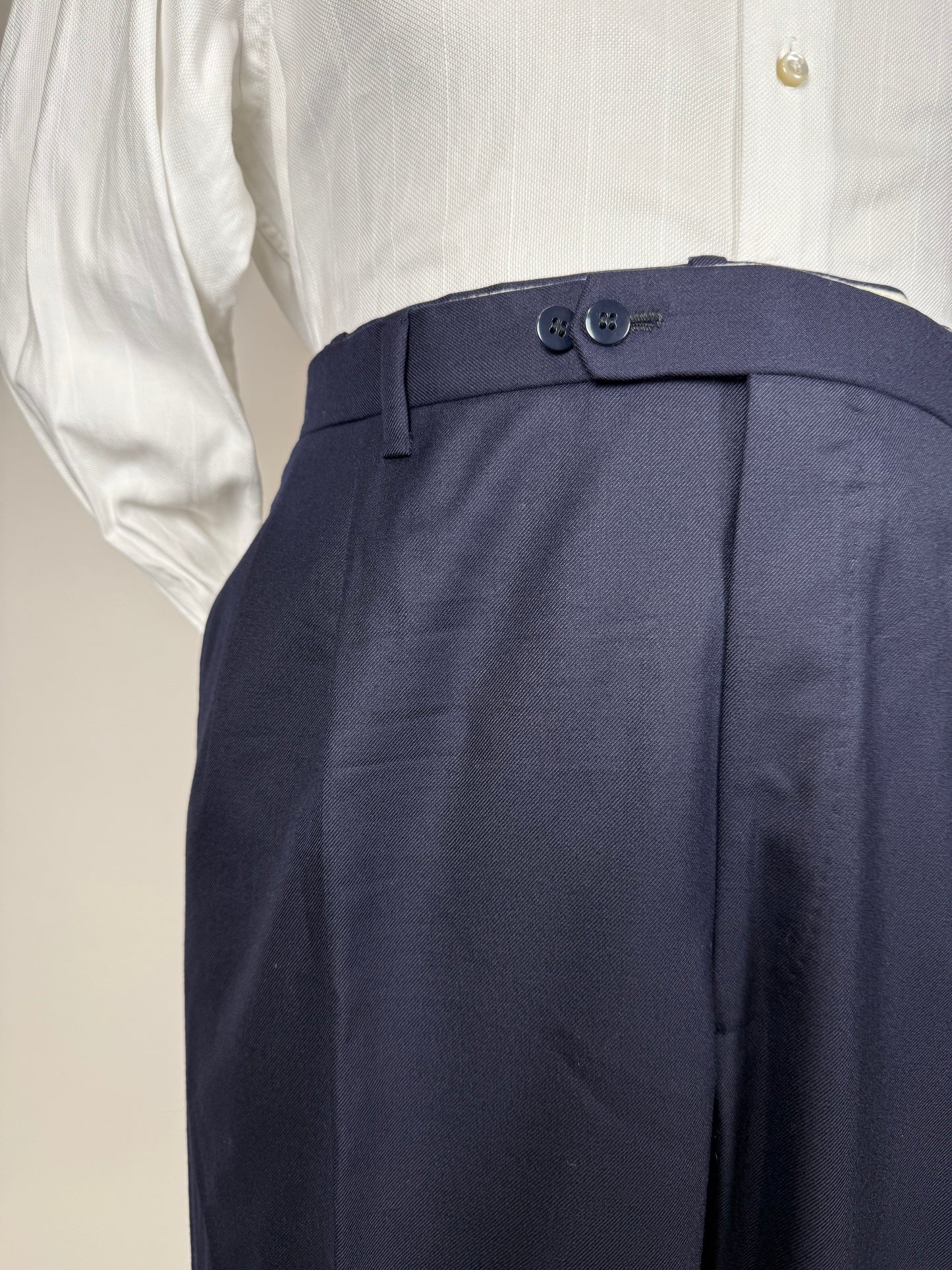 Completo sartoriale anni ‘80 flanella lana e cashmere - tg. 62