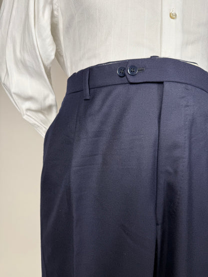 Completo sartoriale anni ‘80 flanella lana e cashmere - tg. 62