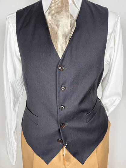 Panciotto in fresco lana grigio - tg. 48