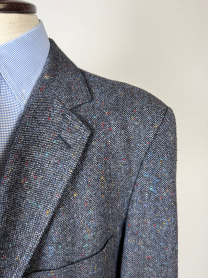 Giacca De Paz donegal tweed blu - tg. 56