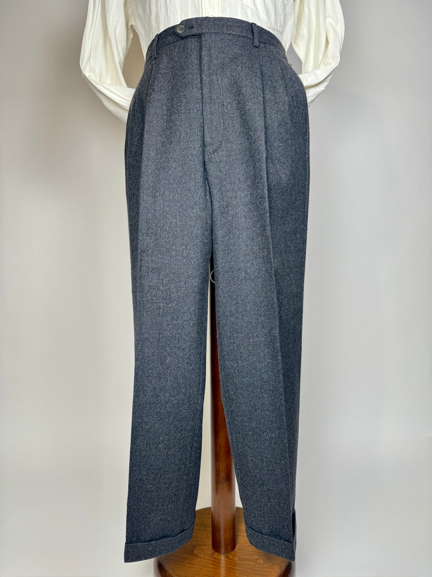 Pantaloni Burberrys flanella antracite - tg. 50