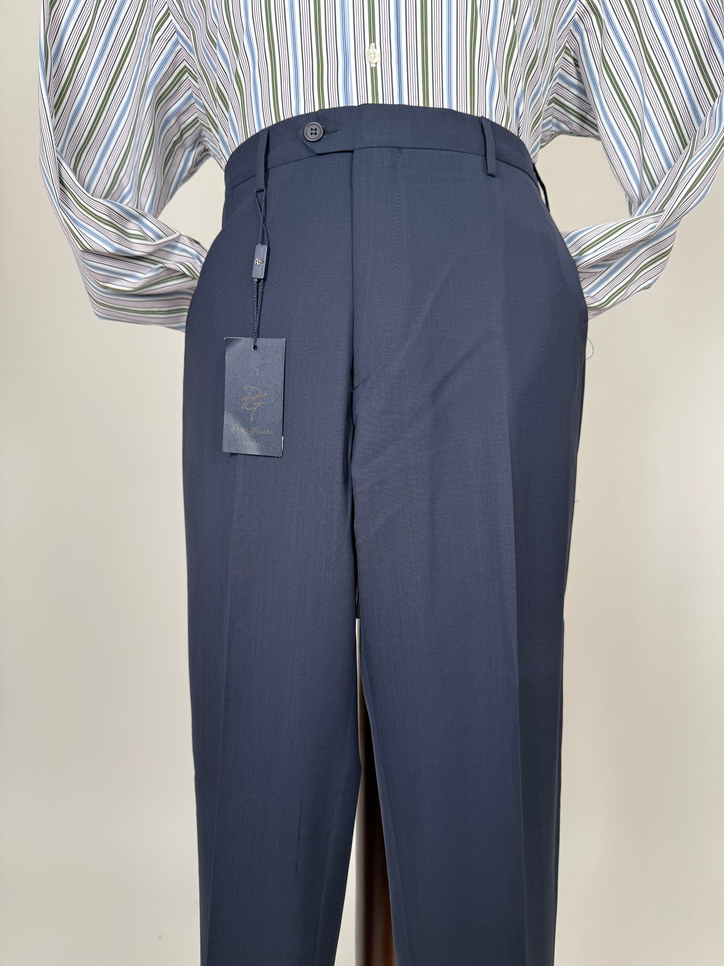 Pantaloni fresco lana blu navy (NOS) - tg. 52/54