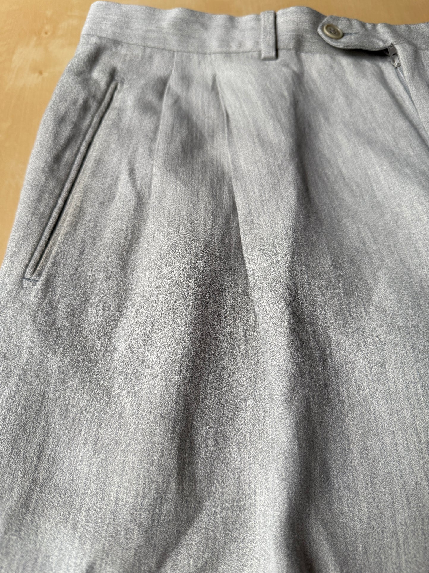 Panciotto damascato con pantalone abbinato in seta e lino - tg. 54