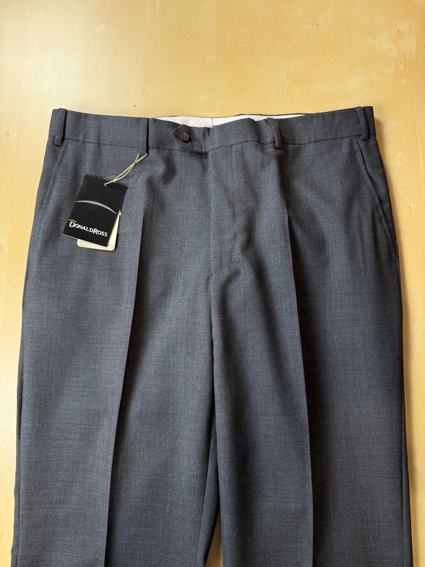 Pantaloni fresco lana grigio antracite anni '90 (NOS) - tg. 50
