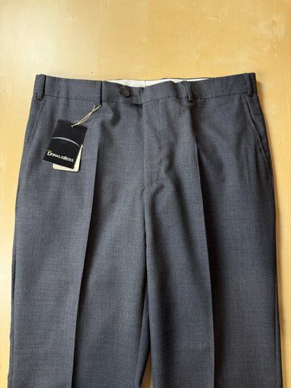 Pantaloni fresco lana grigio antracite anni '90 (NOS) - tg. 50