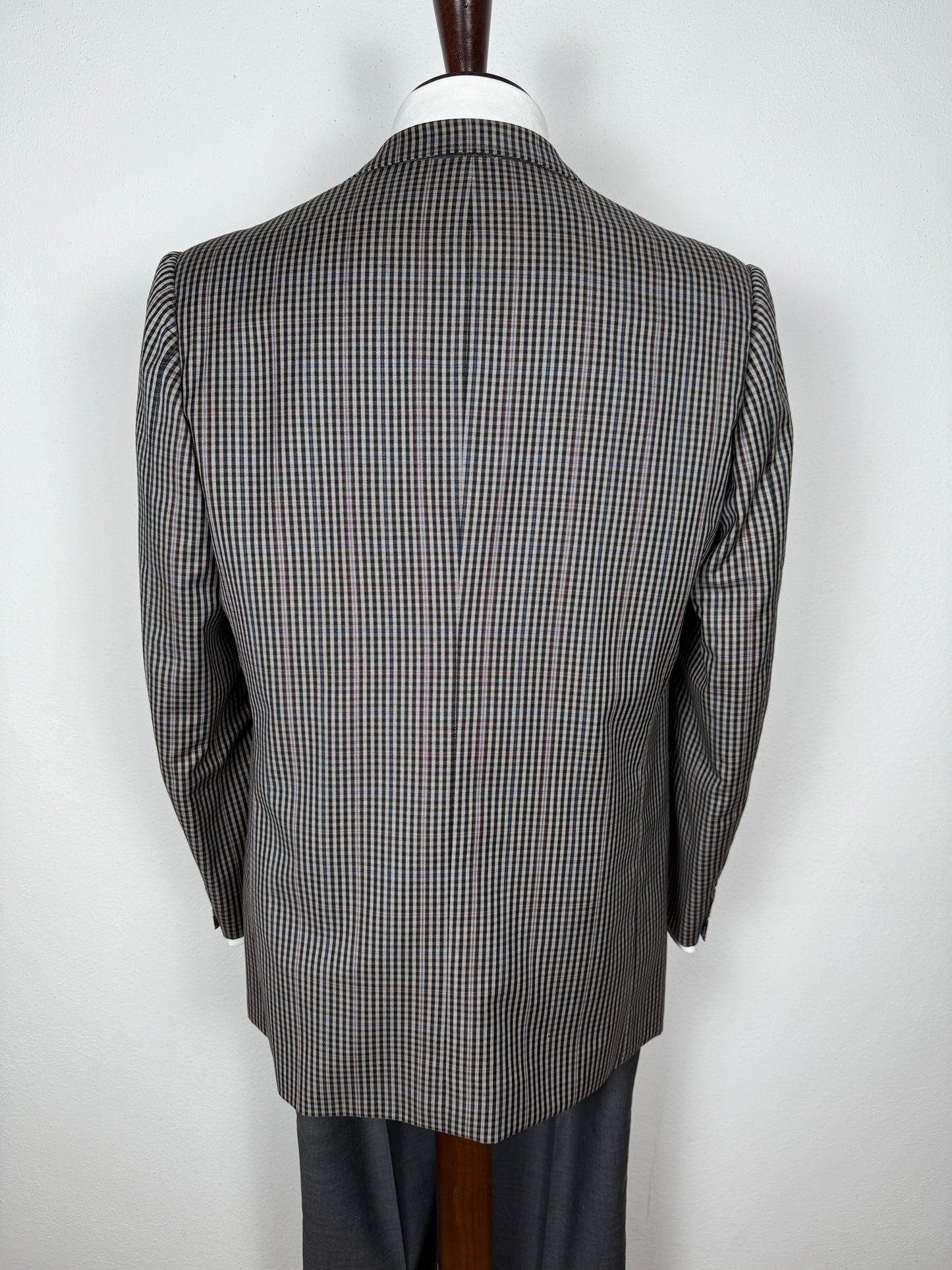 Giacca sartoriale in flanella pettinata check - tg. 50/52