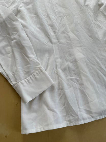 Camicia anni ‘70 con ricami traforati - XS/S collo 38