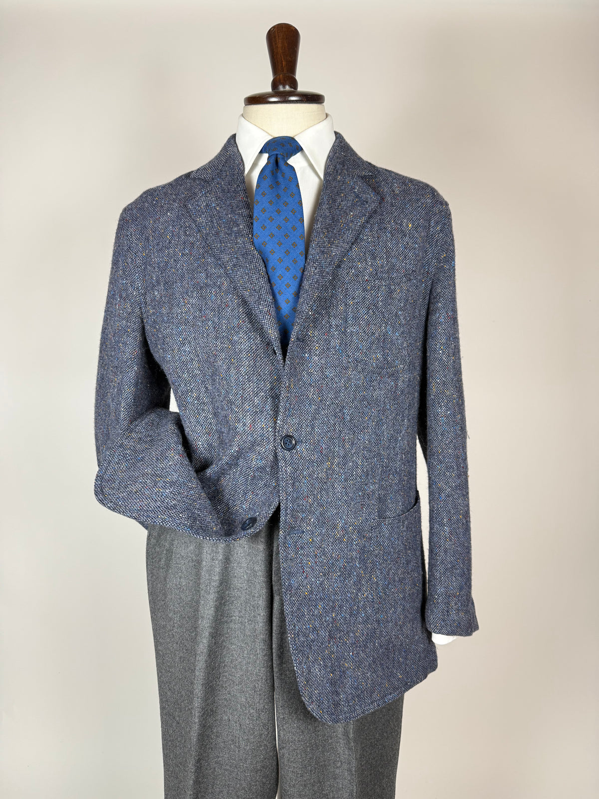 Giacca De Paz donegal tweed sfoderata - tg. 54