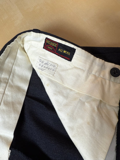 Completo su misura De Paz anni ‘70/‘80 antracite spigato - tg. 46/48