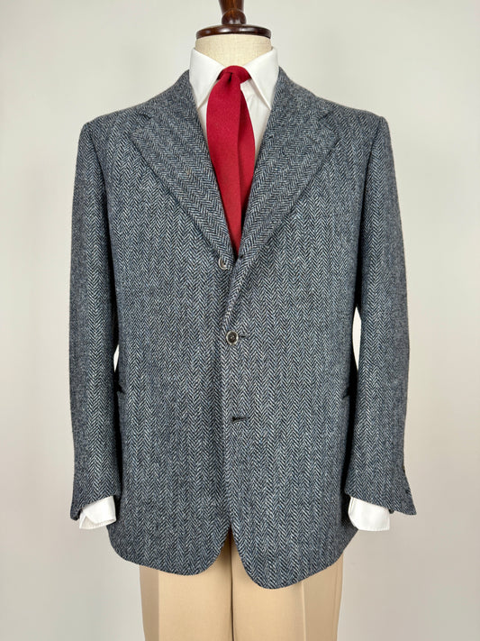 Giacca sartoriale Prandoni Milano in Harris Tweed - tg. 52, drop basso