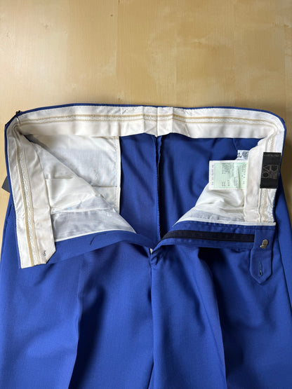 Pantaloni fresco lana blu china anni ‘80 (NOS) - tg. 46/48