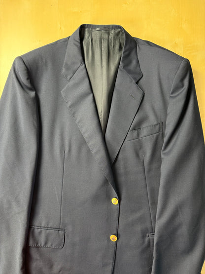 Blazer navy flanella pettinata - tg. 56