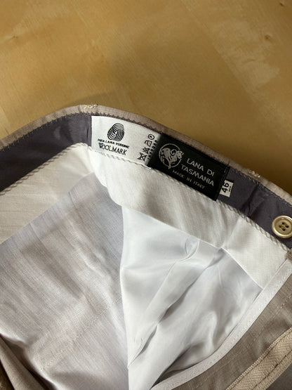 Pantaloni fresco lana beige sabbia anni ‘90 (NOS) - tg. 46