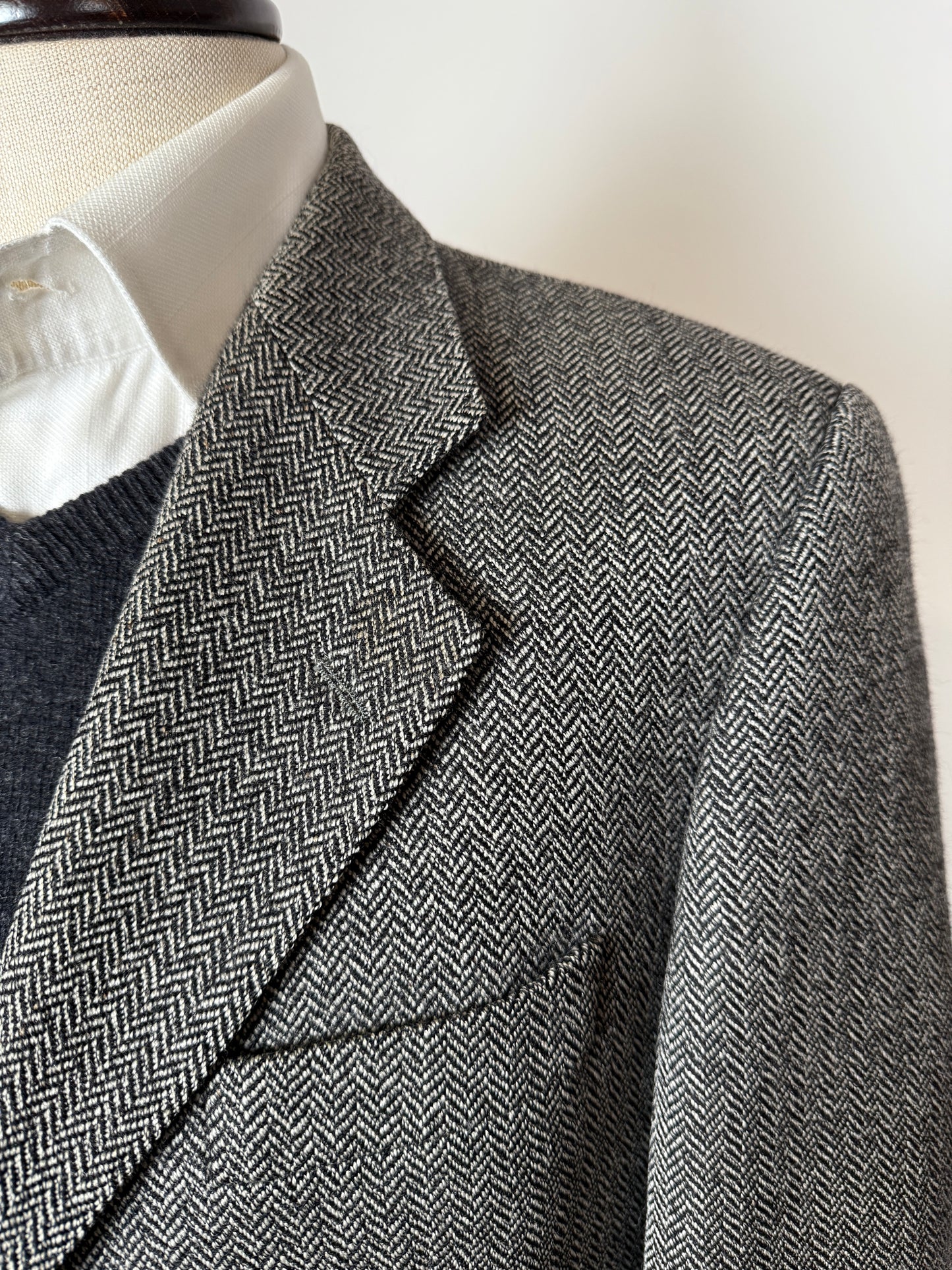 Giacca anni ‘90 herringbone grigio - tg. 48