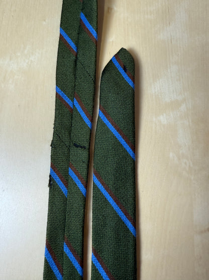 Cravatta righe in lana e cotone