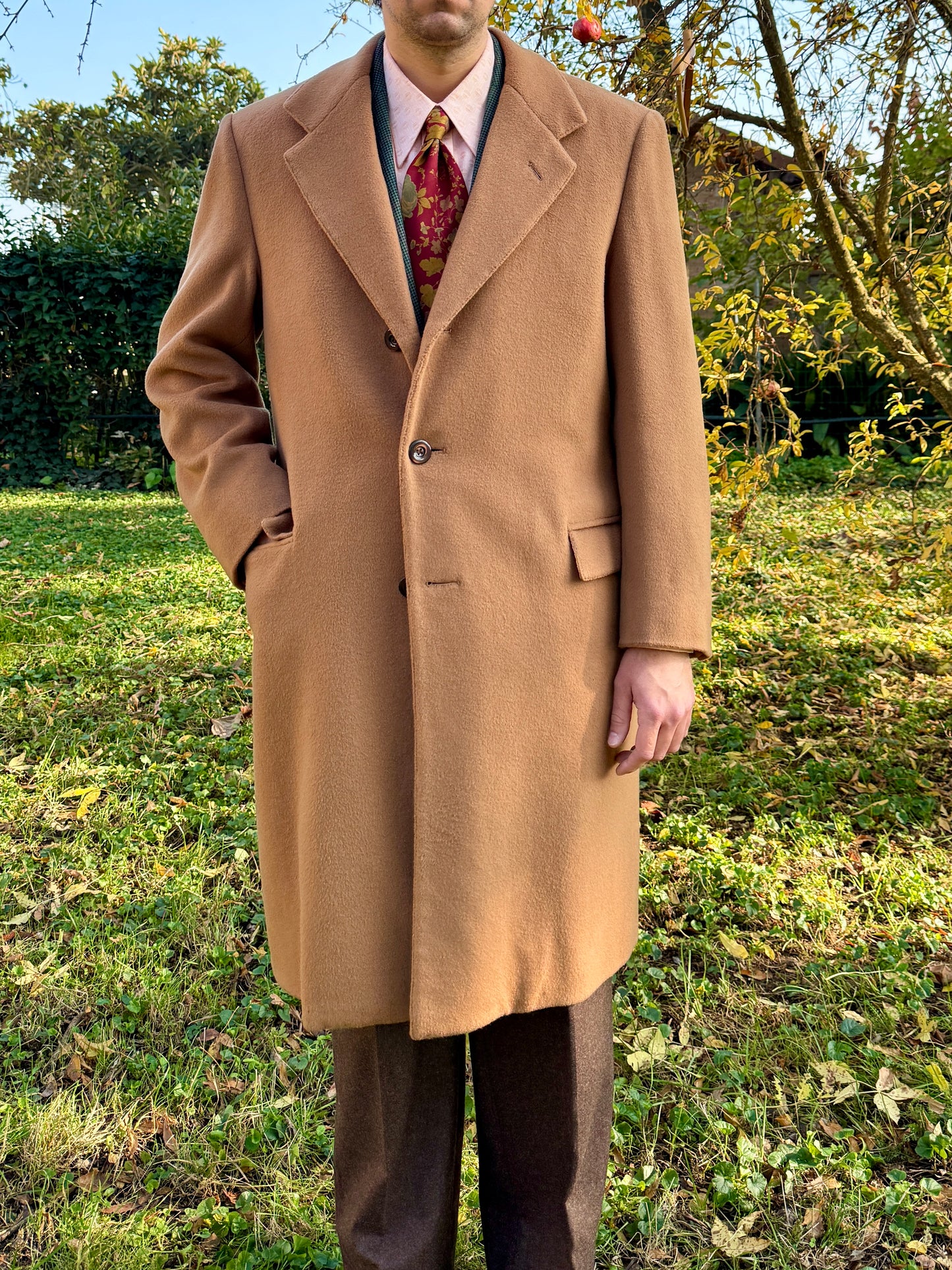 Cappotto cammello sartoriale anni ‘70/‘80 - tg. 48-50