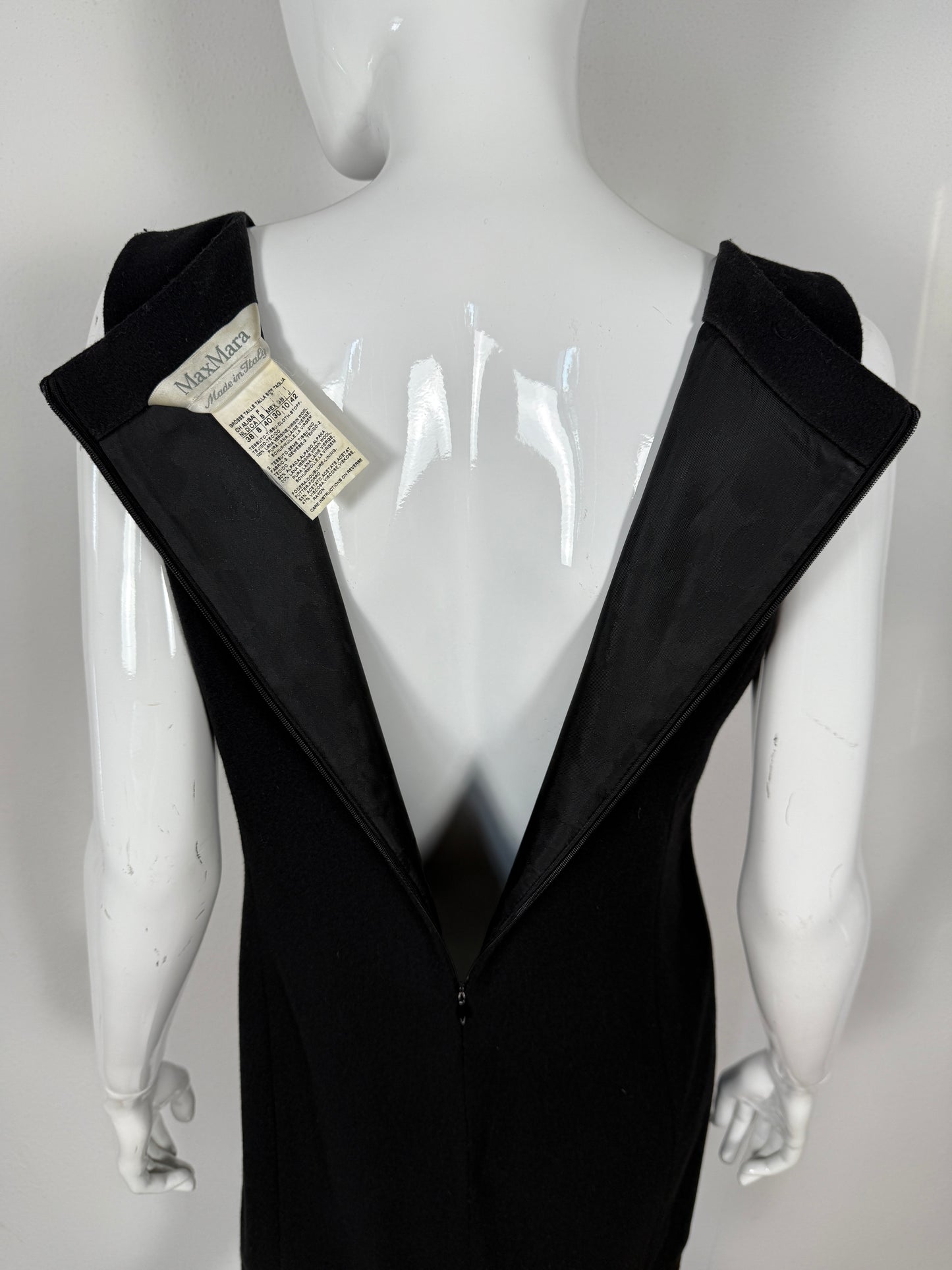 Abito smanicato Max Mara in pura lana - tg. 42