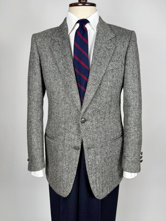 Giacca sportiva anni ‘70 herringbone lana e alpaca - tg. 44/46
