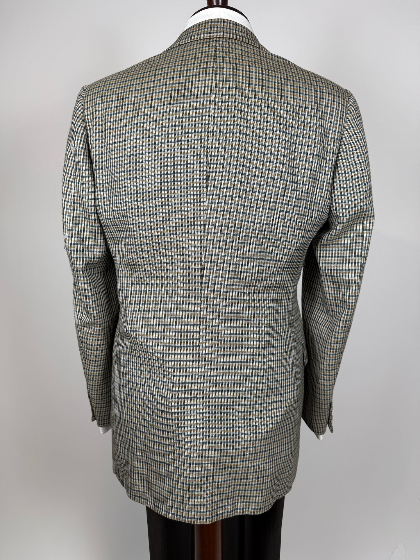 Giacca D’Avenza anni ‘80 check lana cashmere e seta - tg. 48