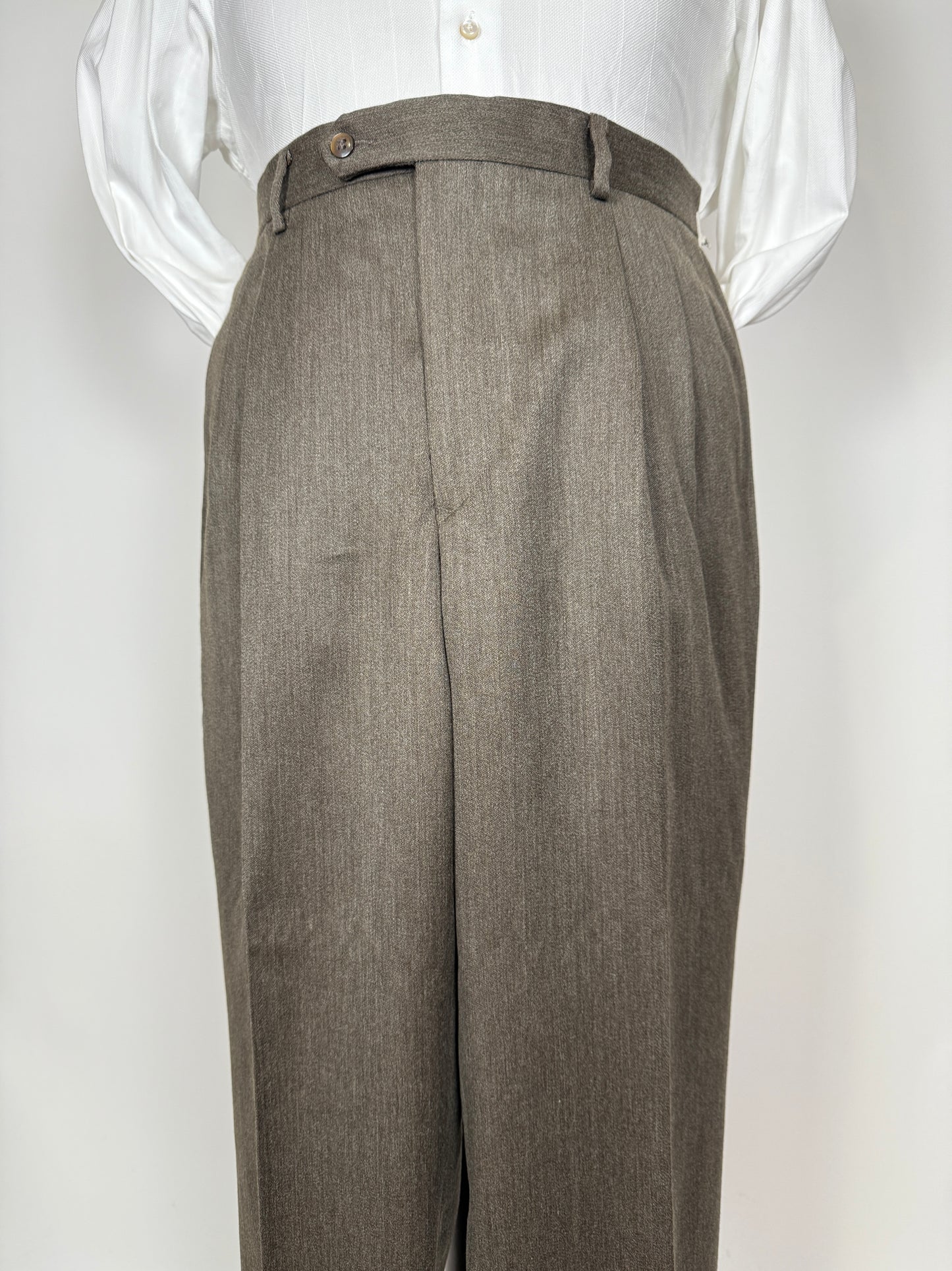 Completo anni ‘80 in covert verde cachi (NOS) - tg. 52