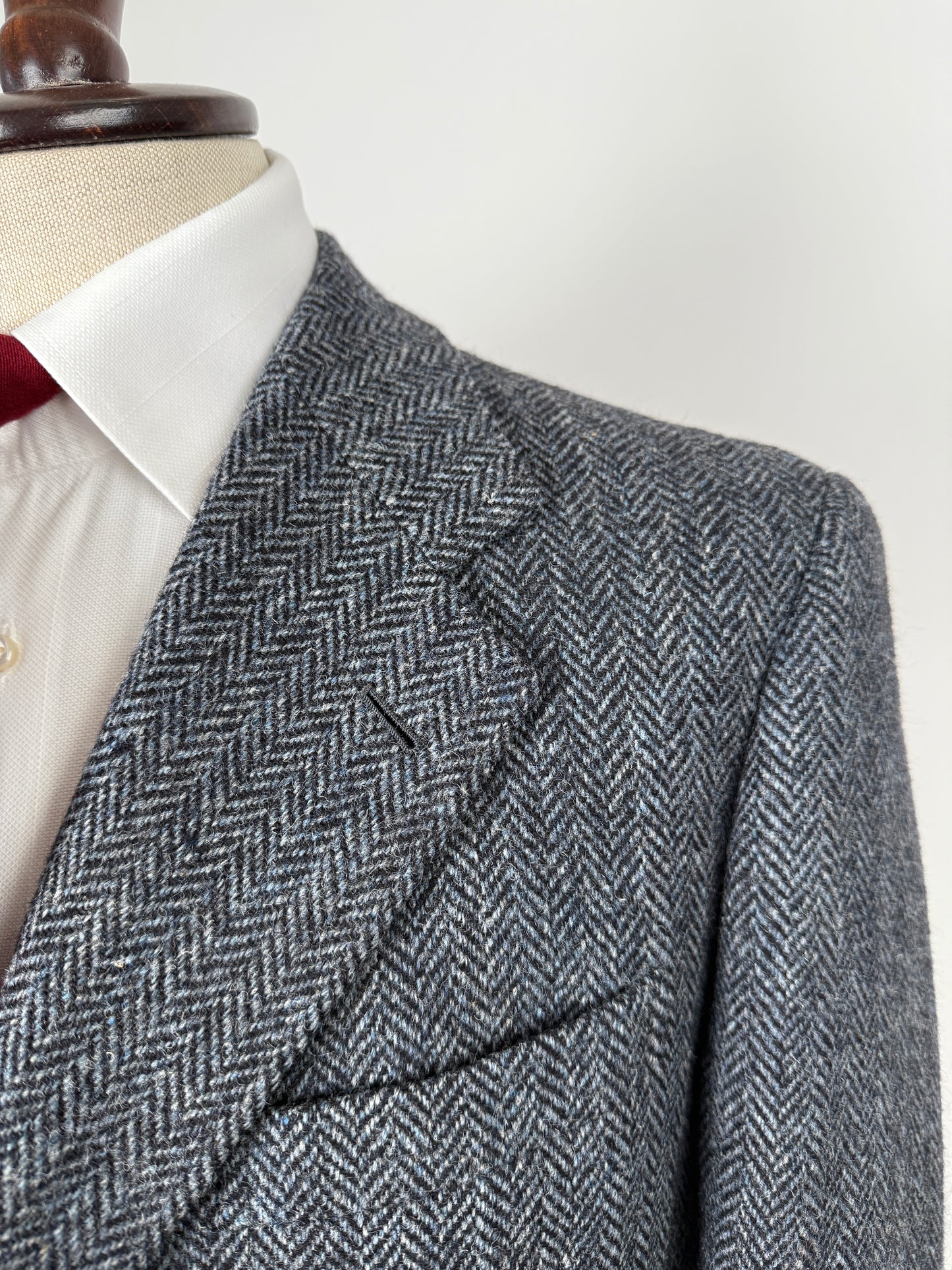 Giacca sartoriale Prandoni Milano in Harris Tweed - tg. 52, drop basso