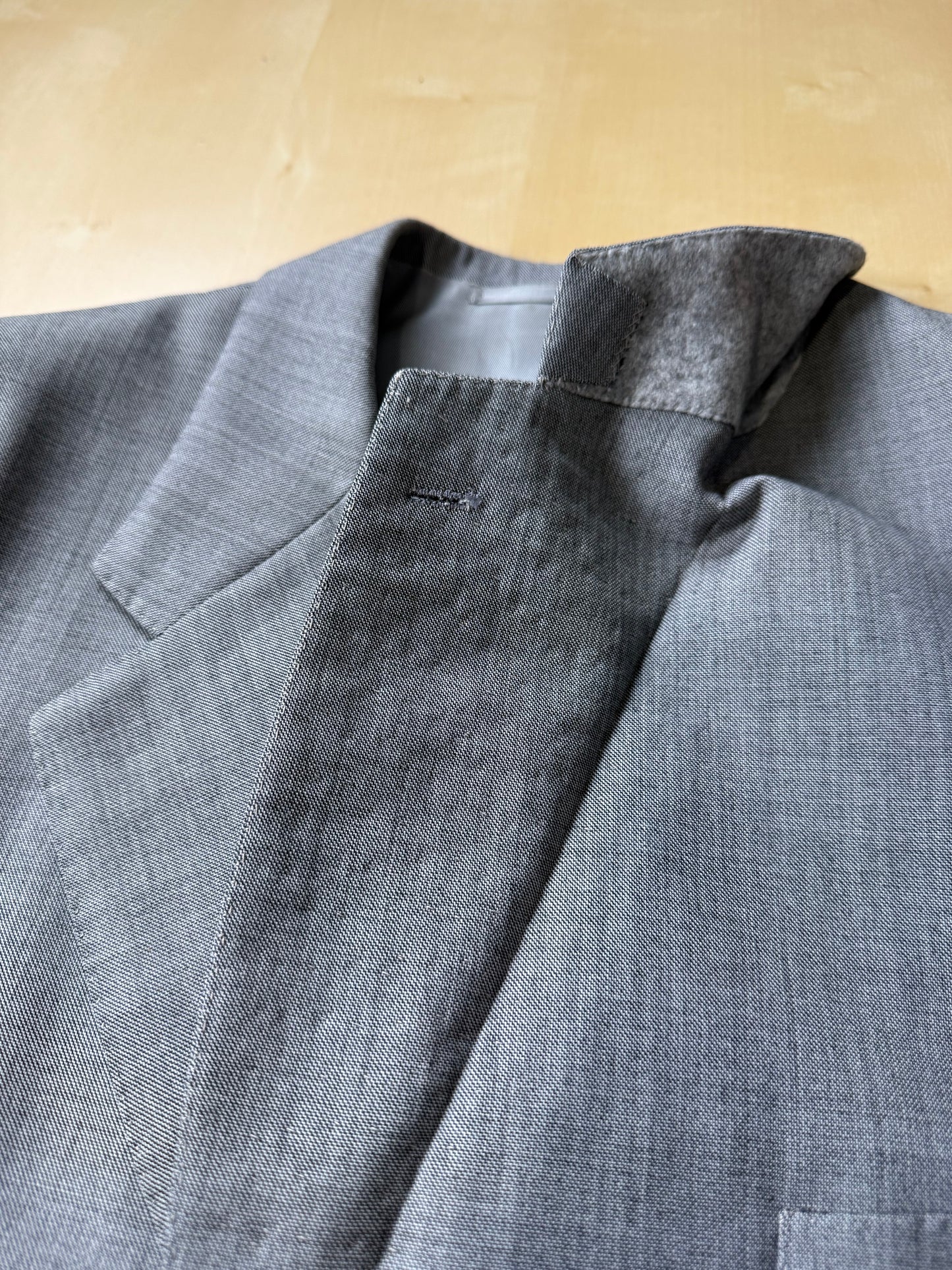Giacca sartoriale anni '70 in grisaglia pettinata - tg. 50
