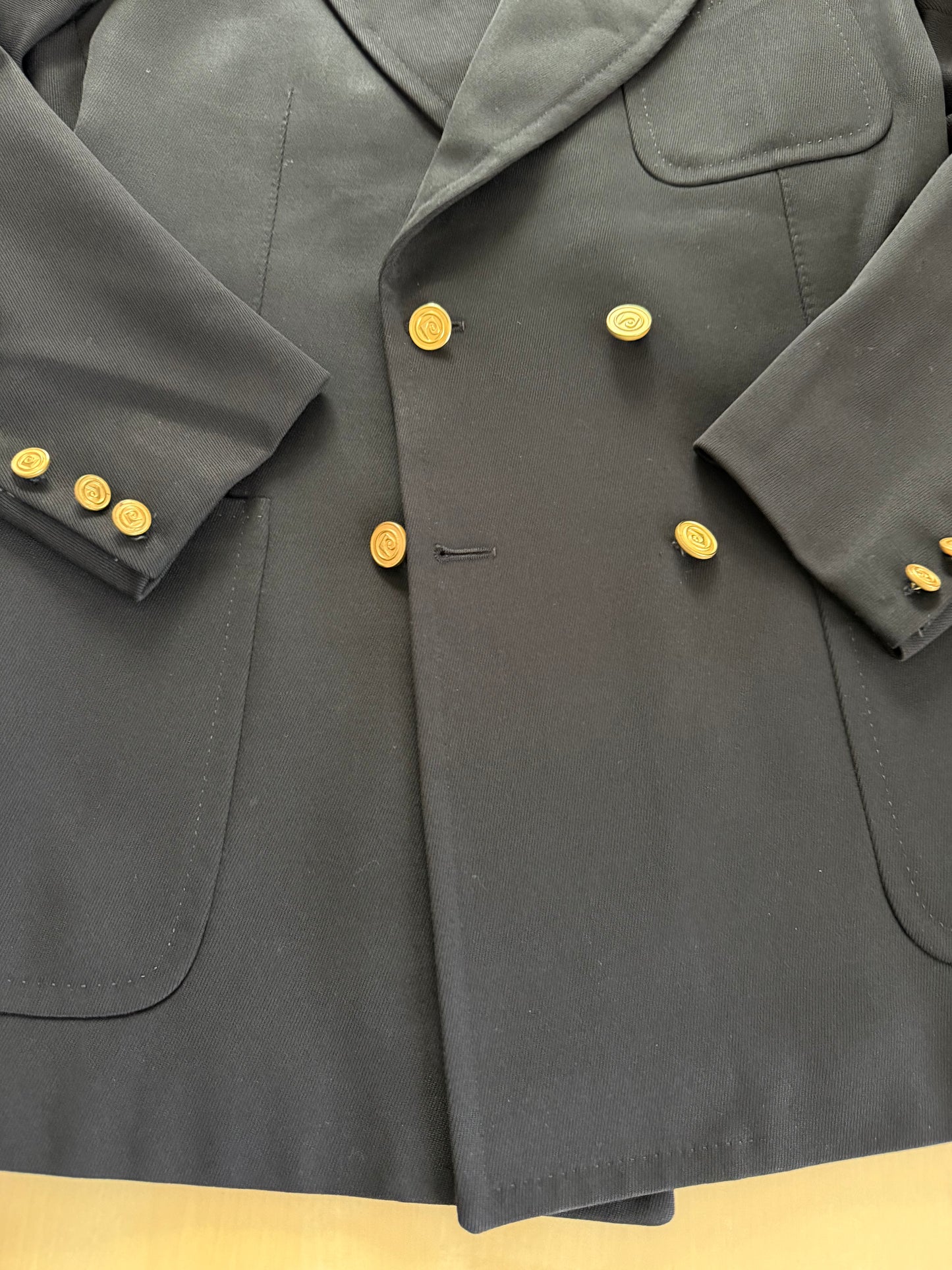 Navy blazer doppiopetto Pierre Cardin anni '70 - tg. 46