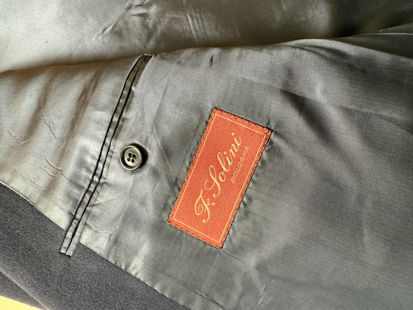 Blazer navy anni ‘80 in panno di lana - tg. 56