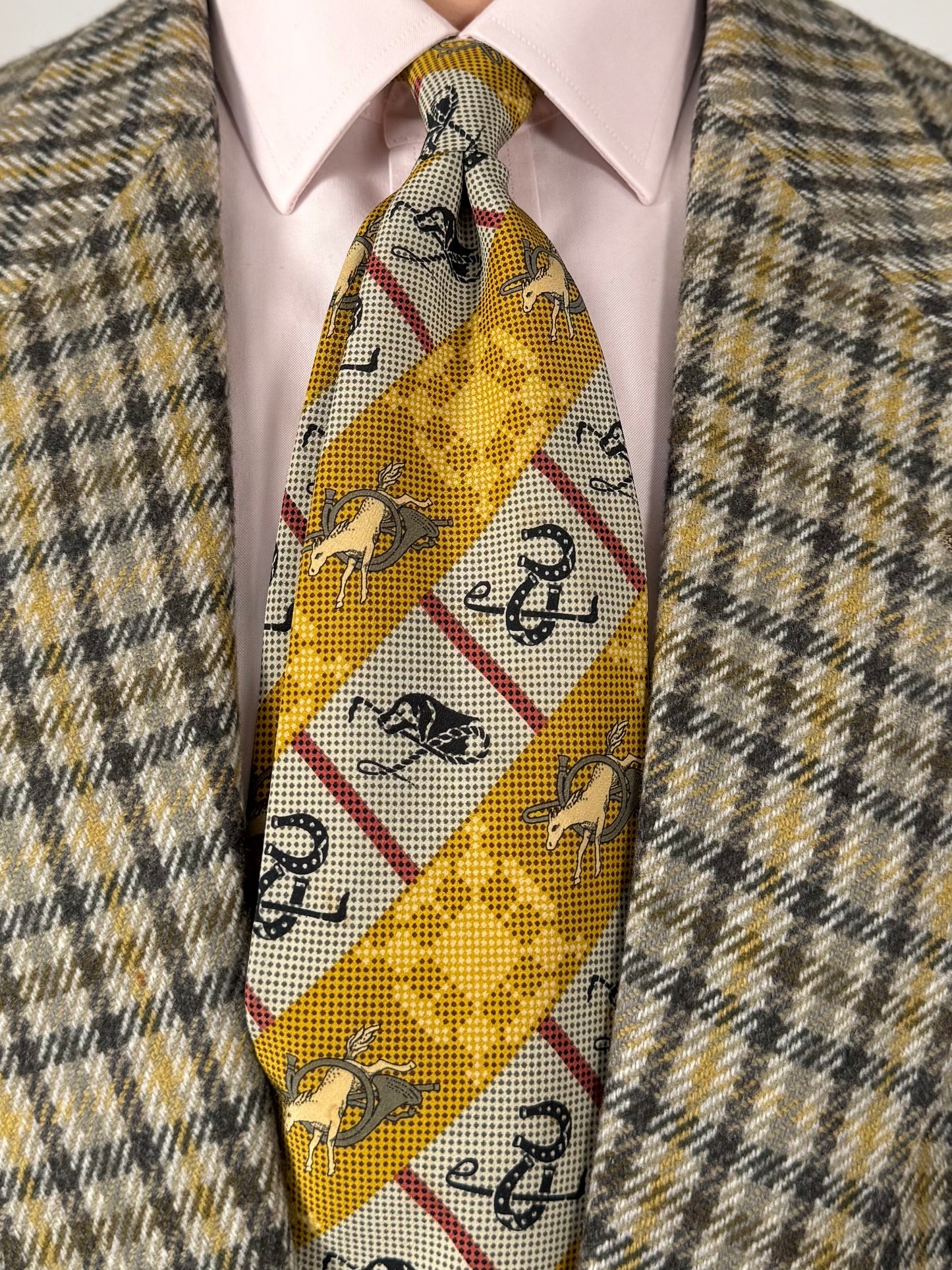 Cravatta Emporio Armani fantasia equestre