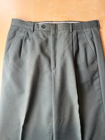 Pantaloni anni ‘80 in flanella verde - tg. 46/48