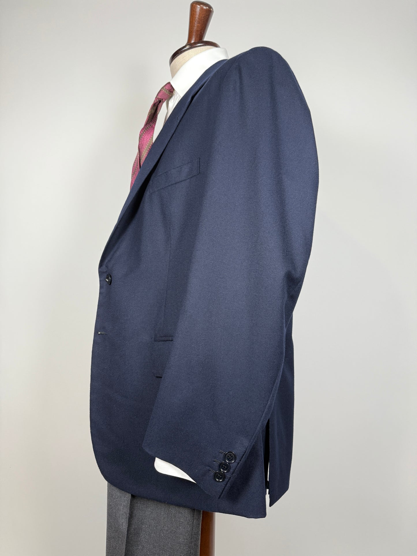 Giacca sartoriale in flanella blu - tg. 54/56 drop basso